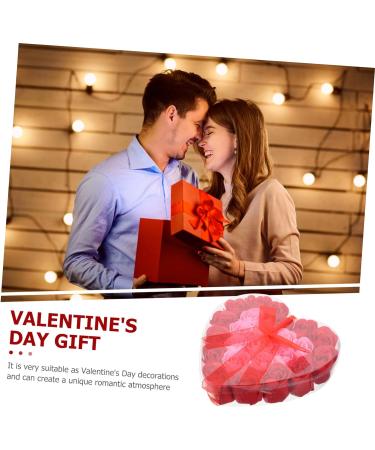 FOMIYES 4pcs Valentine's Day present rose flower soap bath soap rose asmr floral scented bath soap immortal wedding decor Party Artificial soap flower plastic flower arrangement delicate 17.5x17cmx4pcs As Shownx4pcs - Buy Online on SooperMarket.com