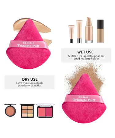 BS-MALL Powder Puff & Mini Makeup Sponge Set - 12 Pink Blush & Concealer Applicators - Perfect for Flawless Makeup - Buy Online on SooperMarket.com