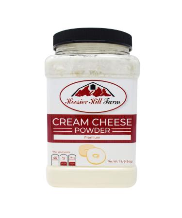 Hoosier Hill Farm Cream Cheese powder, 1 Lb. Gluten Free and rBGH and rBST free. 1 Pound (Pack of 1)