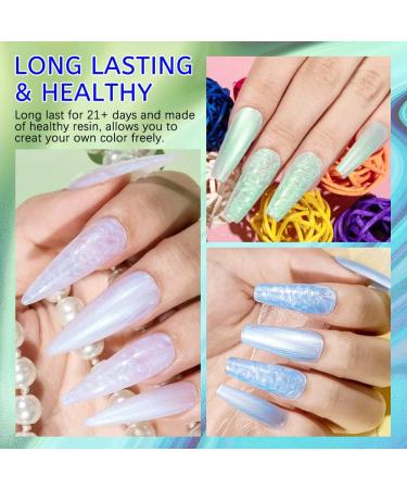 MIZHSE Glitter Gel Nail Polish Kit - 6 Shimmering Colors with Nail Pen - 7ml*6 - Soak Off UV LED Lamp Included - Buy Online on SooperMarket.com