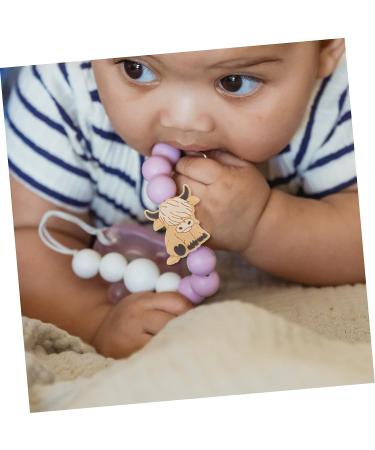 CRAFTHROU 10pcs Highland Animal Silicone Beads Toy - Cute Silica Gel Baby Beads 2.8x2.7cm - Buy Online on SooperMarket.com