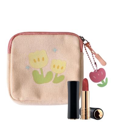 Pad pocket flower pattern-pad bag-pad holder for the period pad bag feminine product bag periodic organizer for panty lips tampons YouMing pink