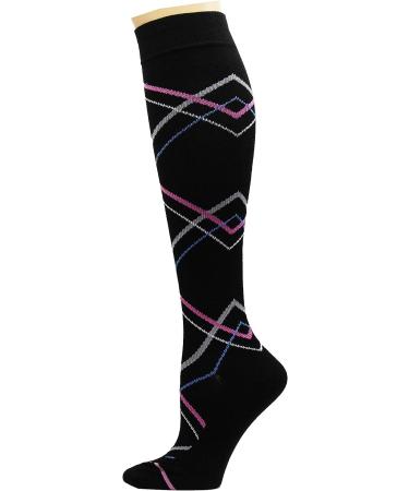 Dr. Motion Compression Socks for Men & Women - Best Graduated Athletic Fit for Walking, Hiking, Running, Nurses - 5 Pairs Women Multi #6 - Buy Online on SooperMarket.com