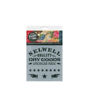 Cathe Holden Inspired Barn Stencil 6" Selwell