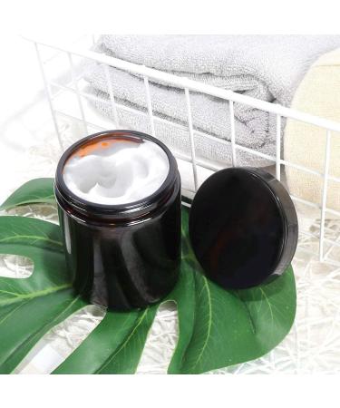 Thapncow 6 Pieces Empty Brown Glass Jars 30ml/50ml/60ml Empty Refillable Ointment Containers for Women Girls Cosmetics Creams Lotions Essential Oil Powder - Buy Online on SooperMarket.com