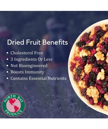 North Bay Produce Dried Cranberries 5oz - Gluten Free Vegan Healthy Snacks - Resealable Bag - Perfect for Kids and Adults - Buy Online on SooperMarket.com