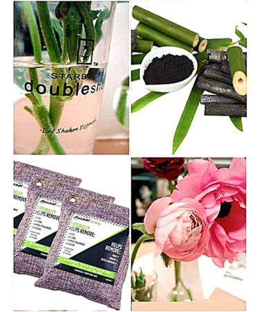 ANTEROOF Bamboo Charcoal Air Purifying Bags - Odor Eliminator for Home, Pets, Vehicle, Wardrobe & Bathroom - Buy Online on SooperMarket.com