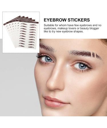 Baluue 48 Pcs Eyebrow Stickers Eyebrow Decals for Women Brow Shaper Instant Transfer Eyebrows Hair Soy Ink - Buy Online on SooperMarket.com