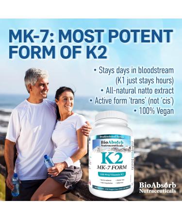 Vitamin K2 MK-7 100 mcg. 330-Day Supply of K2 Vitamin Supplement (330 Veggie Vitamin K Capsules MK7 Form) 330 count (Pack of 1) - Buy Online on SooperMarket.com