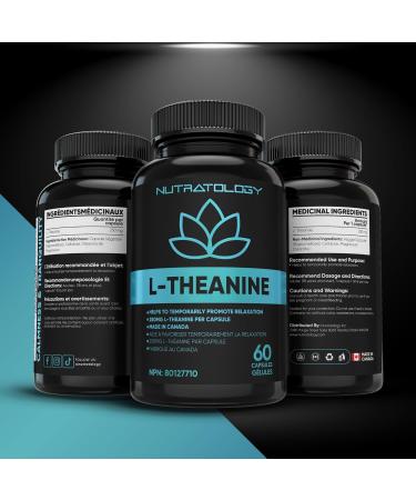 L-Theanine 250MG Capsules - For Stress Management & Relaxation - Promotes Focus Alertness & Clarity - L Theanine Supplement for Stress Relief - 250 mg per capsule - 60 Capsules 60 count (Pack of 1) - Buy Online on SooperMarket.com