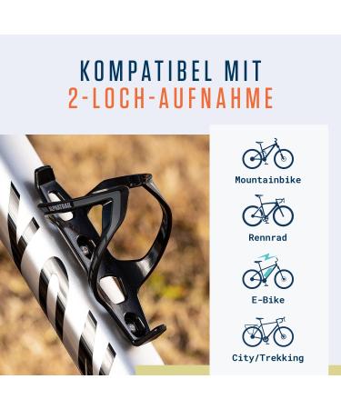 Alphatrail Bicycle Bottle Holder - Lightweight 36g Anti-Break Guarantee Compatible with Cube SKS Elite Topeak & More - Fastening Screws Included - Buy Online on SooperMarket.com