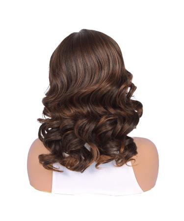 Quantum Love Short Loose Curly Body Wave Wig for Black Women - Mix Brown, 16 inches - Buy Online on SooperMarket.com