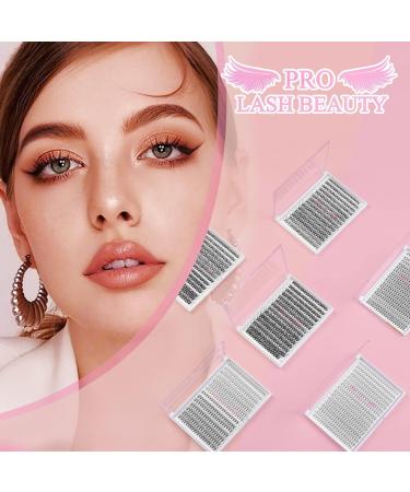 280 Pcs Cluster and Wispy Individual Lashes | DIY At Home | 12mm 30D-D-0.07-Large | C D Curl Bottom Lashes - Buy Online on SooperMarket.com