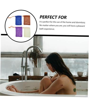 Baluue 16 Pcs Soap Bag Foaming Net Bath Soap Liquid Bubble Bag Soap Saver Loofah Pouch Bath Loofah Nylon - Buy Online on SooperMarket.com