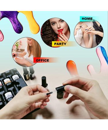 39 Pcs Gel Nail Polish Set - 36 Colors UV LED Soak Off Nail Gel Kit with Glossy & Matte Top Coat - Popular Nail Art Colors - Buy Online on SooperMarket.com