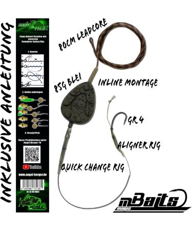 Buy Angel-Berger Fly Ready2Fish Inline Rig - Complete Carp Tackle Black | International Shipping Available - Buy Online on SooperMarket.com