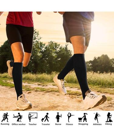 LightSele 8 Pairs Compression Socks - Knee High 15-20 mmHg for Men & Women - Small/Medium - Buy Online on SooperMarket.com