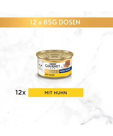 Buy Gourmet PURINA GOURMET Gold Fine Pate Wet Cat Food with Chicken - 12-Pack (12 x 85g) | Premium International Shipping Available - Buy Online on SooperMarket.com