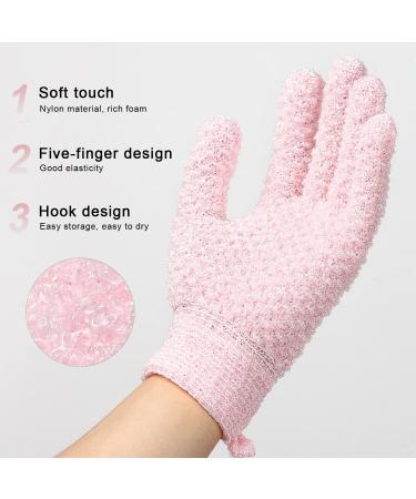 JASSINS African Net Long Bath Sponge & Exfoliating Gloves Set - Pink - Buy Online on SooperMarket.com