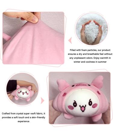 JOYRAVO 2-in-1 Travel Pillow for Kids - Adorable Pink Pig Plushie Converts to U-Shaped Neck Pillow for Ultimate Comfort on Airplane, Train, Bus Trips - Buy Online on SooperMarket.com