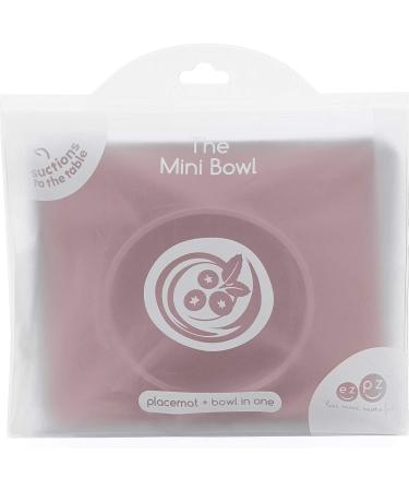 ezpz Mini Bowl (Blush) - Silicone Suction Bowl for Infants + Toddlers with Built-in Placemat - Includes Reusable Travel Bag - Buy Online on SooperMarket.com