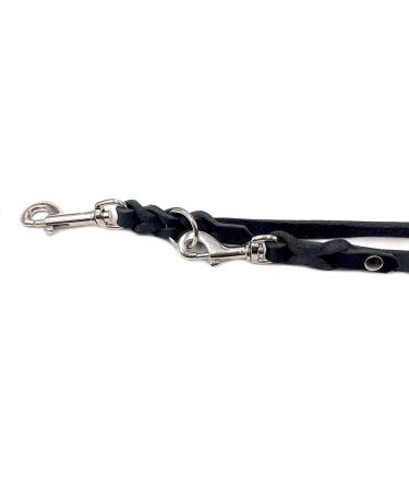 Adjustable Double Dog Liner for Small & Large Dogs - 2.80m x 12mm Black | International Shipping - Buy Online on SooperMarket.com