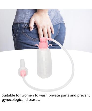 350ml Manual Vaginal Shower Cleaner - Portable Pink Nozzle Pressure Syringe Set for Women | Analdusche Vagina Cleaning Kit - Buy Online on SooperMarket.com