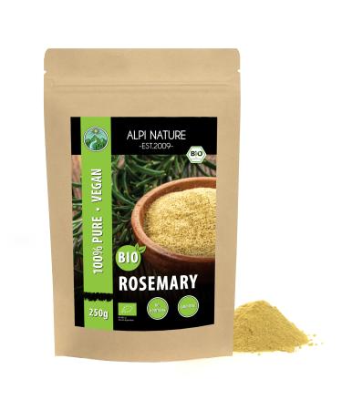 Organic Ground Rosemary (250g 8.8oz) Organic Rosemary Powder Rosemary from Controlled Organic Cultivation Rosemary 100% Pure and Natural 250 GR (8.8oz)