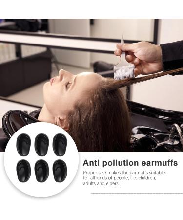 KALLORY 6pcs Hair Dye Ear Covers - Salon Professional Earmuffs in Black - Buy Online on SooperMarket.com