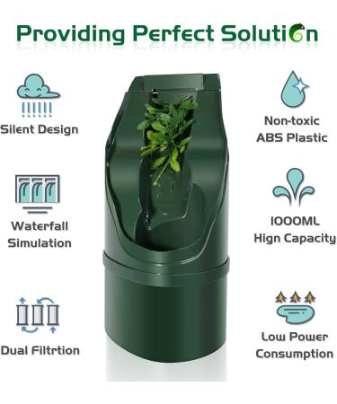 NEPTONION Reptile Chameleon Cantina Drinking Fountain water dripper comes with Feeding Tongs and Frosted Tweezer for Amphibians Insects Lizard Turtle Snake Spider Frog Gecko - Buy Online on SooperMarket.com
