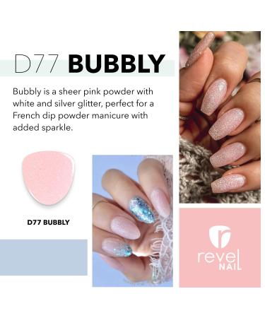 Revel Nail Dip Powder - Light Pink Shimmer | Long-Lasting Chip Resistant No UV Lamp DIY Manicure for Strong Healthy Nails - Buy Online on SooperMarket.com