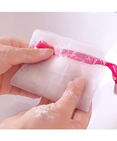 100 PCS Exfoliating Mesh Soap Pouch - Soap Saver Drawstring Bags - Random Color - 9*15cm - Buy Online on SooperMarket.com