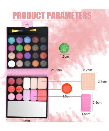 PhantomSky 32-Color Eyeshadow Palette Contouring Kit with Lipgloss, Blusher, and Concealer #4 - Ideal for Professional & Daily Makeup - Buy Online on SooperMarket.com