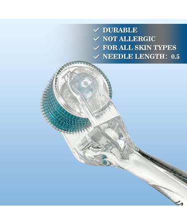 Derma Roller Beard Growth Kit - 540 Titanium Microneedling Roller for Face & Beard Growth - Includes Travel Case - 0.5mm - Buy Online on SooperMarket.com