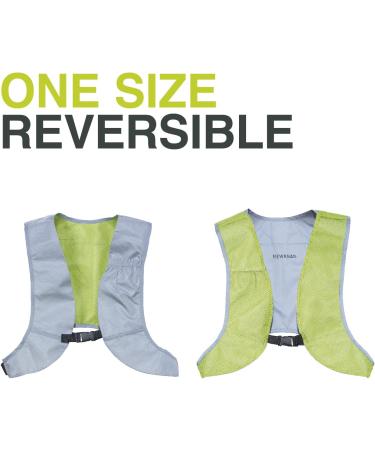 Newrban Reflecting Turning Vest | Light & Safe with Spacious Cell Phone Pocket | Gray Size Options - Shop Now! - Buy Online on SooperMarket.com