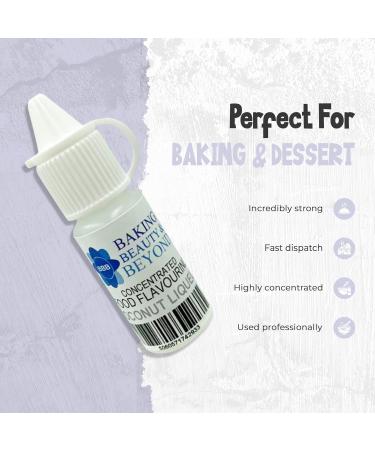 Baking Beauty and Beyond Concentrated Food Flavouring Oil - Dozen of Professional Quality Food Grade Flavouring Oil for Candy Making Baking Cooking Lip Balm and Lip Gloss - Coconut Liqueur (50ml) - Buy Online on SooperMarket.com