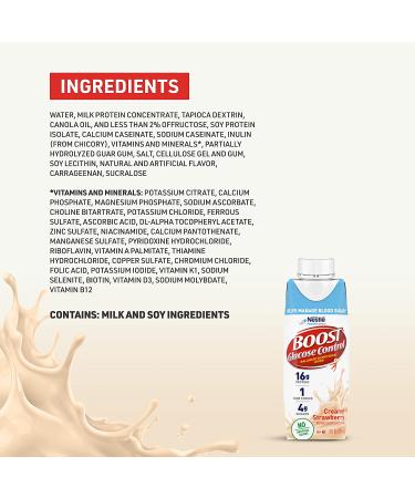BOOST Glucose Control Creamy Strawberry 8 fl oz Carton - Pack of 24 - Buy Online on SooperMarket.com