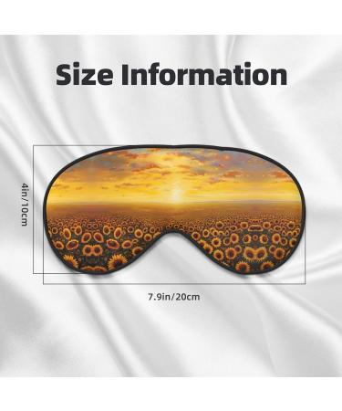 Buy SSIMOO Sunflower Field Sunset Soft Eye Mask | Breathable Eye Patch for Travel & Relaxation | Perfect Gift for Women - Buy Online on SooperMarket.com