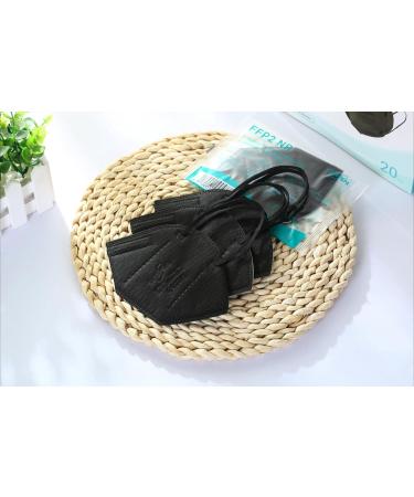 EUROPAPA 20x FFP2 Face Masks - Small Size 5-Ply Respiratory Masks Individually Packed EU Certified Black - Buy Online on SooperMarket.com
