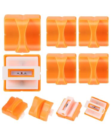 6 Pieces Paper Cutter Replacement Blades Paper Trimmer Blades Refill Craft Paper Cutting Replacement Blades for A4 Paper Cutter (Orange)