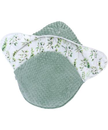 Baby Blanket Swaddle Wrap Winter for Boys Girls | Soft Thick Infant Sleeping Wrap | Warm Unisex Receiving Blankets 6-12 Months (Green Leaves) - Buy Online on SooperMarket.com