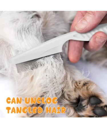 Premium PET Knotting Comb & De-Filzer for Long-Haired Dogs & Cats | Steel Blade Knot Removal Tool - Buy Online on SooperMarket.com