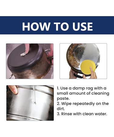 Stainless Steel Clean Wax | 3 in 1 Nano-Technology Cleaner for Grease Oven & Sink - International Shipping Available - Buy Online on SooperMarket.com