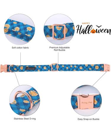 Shop Aring Pet Halloween Dog Halison - Adjustable Cotton Plaid Pumpkin Band for All Dog Sizes | Perfect Halloween Accessory - Buy Online on SooperMarket.com