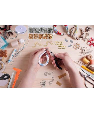 EuTengHao 440Pcs Ribbon Bracelet Kit - Jewelry Findings Supplies with Ribbon Ends, Lobster Clasps, Jump Rings - Gold and Silver - Buy Online on SooperMarket.com