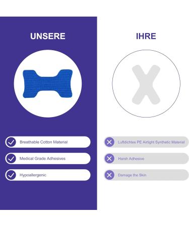 Mouth Tape for Sleeping - 60 Strips | Snoring Aid for Nasal Breathing | Anti-Snoring Myotape for Improved Sleep Quality - Blue - Buy Online on SooperMarket.com