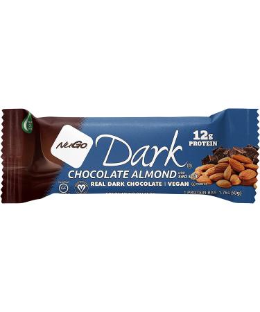 NuGo Dark Chocolate Almond Sea Salt Vegan Protein Bar - 12g Protein, 200 Calories, Gluten Free - 12ct - Buy Online on SooperMarket.com