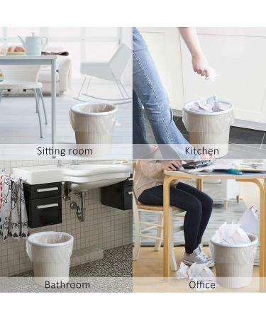 4 Gallon 220 Count Clear Trash Bags - Small Garbage Bin Liners for Home & Office - Fits 12-15 Liter Cans - Strong Plastic Bags - 20.4x17.3 Inch - Pack of 200 - Buy Online on SooperMarket.com