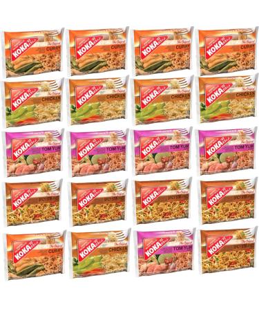 20x85g Ramen Noodles Multipack Koka The Original Chicken | Tom Yum | Original Curry | Spicy Stir-Fried