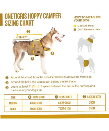 OneTigris Dog Backpack for M/L Size Dogs - Tear-Resistant Camping & Hiking Pack (Large Brown) - Ideal for Adventurous Pets - Buy Online on SooperMarket.com